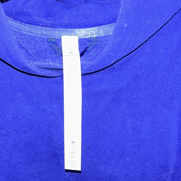 Lululemon size 4 sweatshirt. (Cookie Monster color blue) - Picture 2 of 3